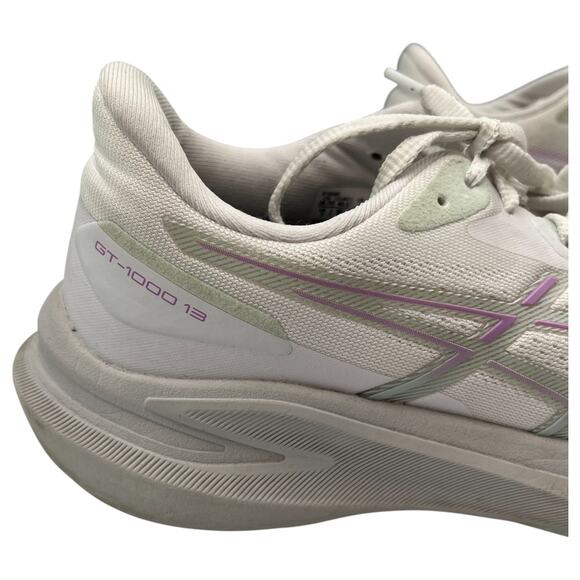 Asics GT-1000 13 Running Shoes Trainers Sneakers White Lavender Glow Size 9 - Picture 7 of 9